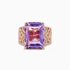 BH Multi Amethyst 14K Rose Gold Amethyst and Diamond Ring | Rings