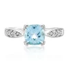 Effy Jewelry Aquarius 14K White Gold Aquamarine and Diamond Ring, 1.35 TCW | Rings