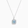 Effy Jewelry Aquarius 14K White Gold Aquamarine and Diamond Pendant | Necklaces & Pendants