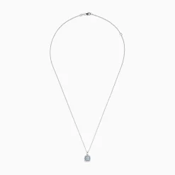 Effy Jewelry Aquarius 14K White Gold Aquamarine and Diamond Pendant, 0.78 TCW | Necklaces & Pendants