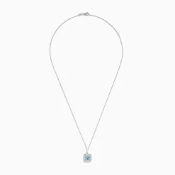 Effy Jewelry Aquarius 14K White Gold Aquamarine and Diamond Pendant | Necklaces & Pendants