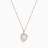 Effy Jewelry Aurora 14K Rose Gold Diamond and Heart Opal Pendant | Necklaces & Pendants