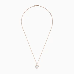 Effy Jewelry Aurora 14K Rose Gold Diamond and Heart Opal Pendant | Necklaces & Pendants