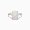Effy Jewelry Aurora 14K Rose Gold Opal and Diamond Ring | Rings