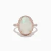 Effy Jewelry Aurora 14K Rose Gold Opal and Diamond Ring | Rings