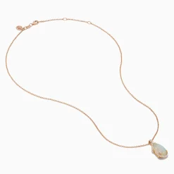 Effy Jewelry Aurora 14K Rose Gold Opal and Diamond Pendant | Necklaces & Pendants