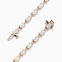 BH Multi Aurora 14K Rose Gold Opal Tennis Bracelet, 4.72 TCW | Bracelets