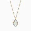 Effy Jewelry Aurora 14K Two Tone Gold Opal and Diamond Pendant, 1.49 TCW | Necklaces & Pendants
