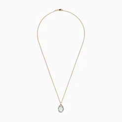 Effy Jewelry Aurora 14K Two Tone Gold Opal and Diamond Pendant, 1.49 TCW | Necklaces & Pendants