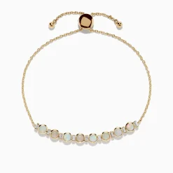 Effy Jewelry Aurora 14K Yellow Gold Opal Bolo Bracelet 1.81 TCW | Bracelets