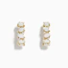 Effy Jewelry Aurora 14K Yellow Gold Opal and Diamond Hoop Earrings | Earrings