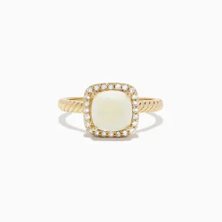 BH Multi Aurora 14K Yellow Gold Opal and Diamond Ring, 1.33 TCW | Rings