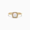 BH Multi Aurora 14K Yellow Gold Opal and Diamond Ring, 0.62 TCW | Rings