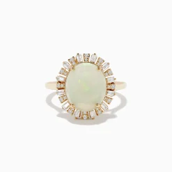 Effy Jewelry Aurora 14K Yellow Gold Opal Diamond Ring | Rings