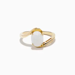 Effy Jewelry Aurora 14K Yellow Gold Opal and Diamond Ring | Rings