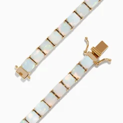 Effy Jewelry Aurora 14K Yellow Gold Opal Tennis Bracelet 17.40 TCW | Bracelets