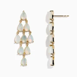 Effy Jewelry Aurora 14K Yellow Gold Opal Earrings | Earrings