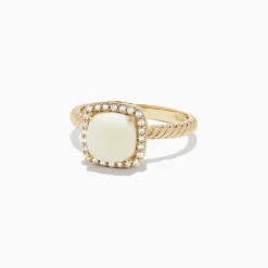 BH Multi Aurora 14K Yellow Gold Opal and Diamond Ring, 1.33 TCW | Rings