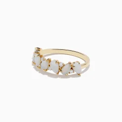Effy Jewelry Aurora 14K Yellow Gold Opal and Diamond Ring | Rings