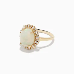 Effy Jewelry Aurora 14K Yellow Gold Opal Diamond Ring | Rings