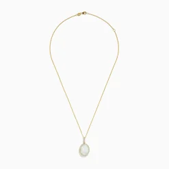 BH Multi Aurora 14K Yellow Gold Opal and Diamond Pendant | Necklaces & Pendants