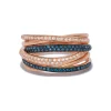 Effy Jewelry Bella Bleu 14K Rose Gold Blue and White Diamond Ring, 0.56 TCW | Rings
