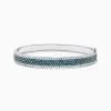 Effy Jewelry Bella Bleu 14K White Gold Blue and White Diamond Bangle, 4.47 TCW | Bracelets