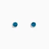 Effy Jewelry Bella Bleu 14K White Gold Blue Diamond Stud Earrings | Earrings