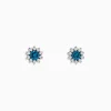 Effy Jewelry Bella Bleu 14K White Gold Blue and White Diamond Earrings 0.80 TCW | Earrings