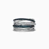 Effy Jewelry Bella Bleu 14K White Gold Blue and White Diamond Ring, 0.56 TCW | Rings