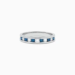 BH Multi Bella Bleu 14K White Gold Blue and White Diamond Ring, 0.50 TCW | Rings