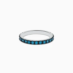 Effy Jewelry Bella Bleu 14K White Gold Blue Diamond Ring | Rings
