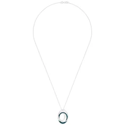 Effy Jewelry Bella Bleu 14K White Gold Blue and White Diamond Pendant, 0.45 TCW | Necklaces & Pendants