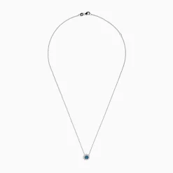 Effy Jewelry Bella Bleu 14K White Gold Blue and White Diamond Pendant 0.60 TCW | Necklaces & Pendants