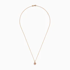Effy Jewelry Blush 14K Rose Gold Diamond and Morganite Pendant | Necklaces & Pendants