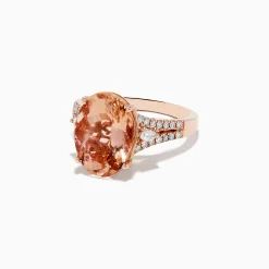 BH Multi Blush 14K Rose Gold Morganite and Diamond Ring | Rings