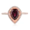 Effy Jewelry Bordeaux 14K Rose Gold Rhodolite Garnet and Diamond Ring, 1.46 TCW | Rings