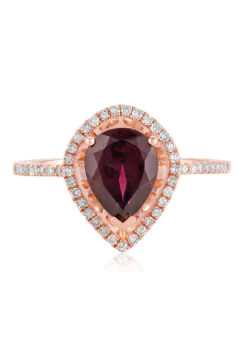 Effy Jewelry Bordeaux 14K Rose Gold Rhodolite Garnet and Diamond Ring, 1.46 TCW | Rings