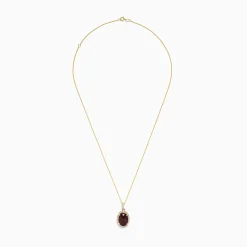 BH Multi Bordeaux 14K Yellow Gold Garnet and Diamond Pendant, 8.45 TCW | Necklaces & Pendants