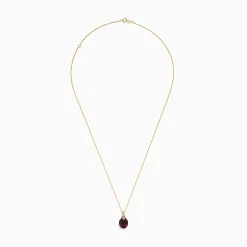 BH Multi Bordeaux 14K Yellow Gold Garnet and Diamond Pendant, 4.68 TCW | Necklaces & Pendants