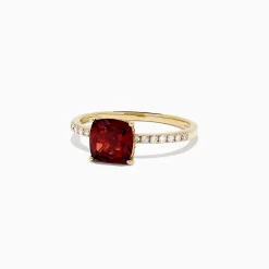 BH Multi Bordeaux 14K Yellow Gold Garnet and Diamond Ring, 1.66 TCW | Rings
