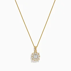Effy Jewelry Bouquet 14K Two-Tone Diamond Pendant 0.32 TCW | Necklaces & Pendants
