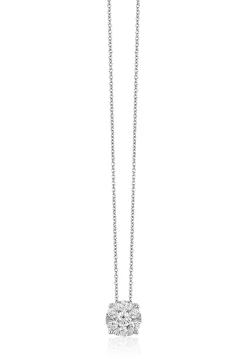 Effy Jewelry Bouquet 14K White Gold Diamond Cluster Pendant, 0.27 TCW | Necklaces & Pendants