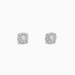 Effy Jewelry Bouquet 14K White Gold Diamond Cluster Stud Earrings, 0.50 TCW | Earrings