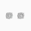BH Multi Bouquet 14K White Gold Diamond Stud Earrings | Earrings