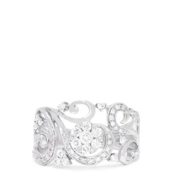 Effy Jewelry Bouquet 14K White Gold Diamond Filigree Ring, 0.53 TCW | Rings