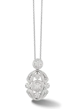 Effy Jewelry Bouquet 14K White Gold Diamond Filigree Pendant, 1.05 TCW | Necklaces & Pendants