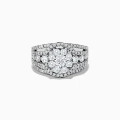Effy Jewelry Bouquet 14K White Gold Diamond Cluster Ring 1.98 TCW | Rings