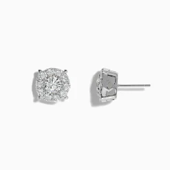 BH Multi Bouquet 14K White Gold Diamond Stud Earrings | Earrings