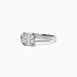 Effy Jewelry Bouquet 14K White Gold Diamond Cluster Ring, 0.56 TCW | Rings